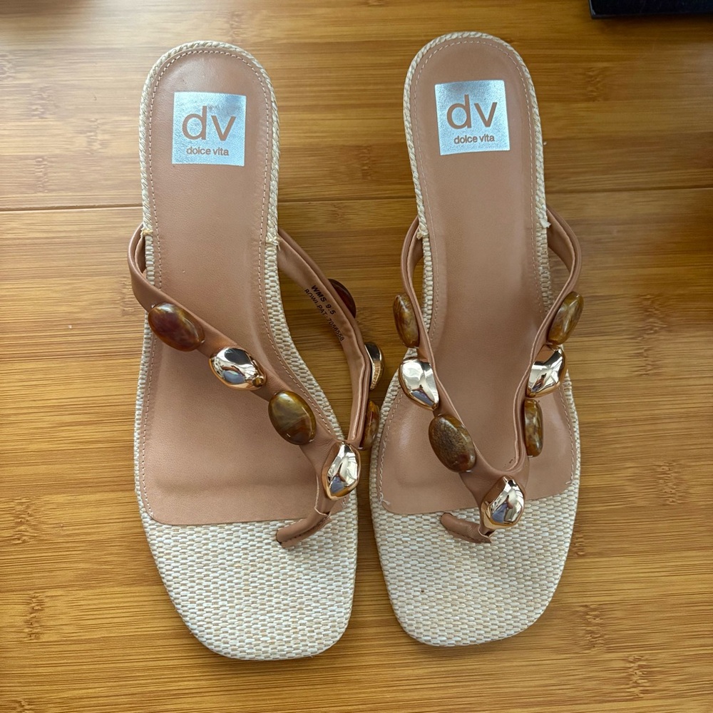 Size 9.5 Dolce Vita Gold and Gem
Studded Sandals